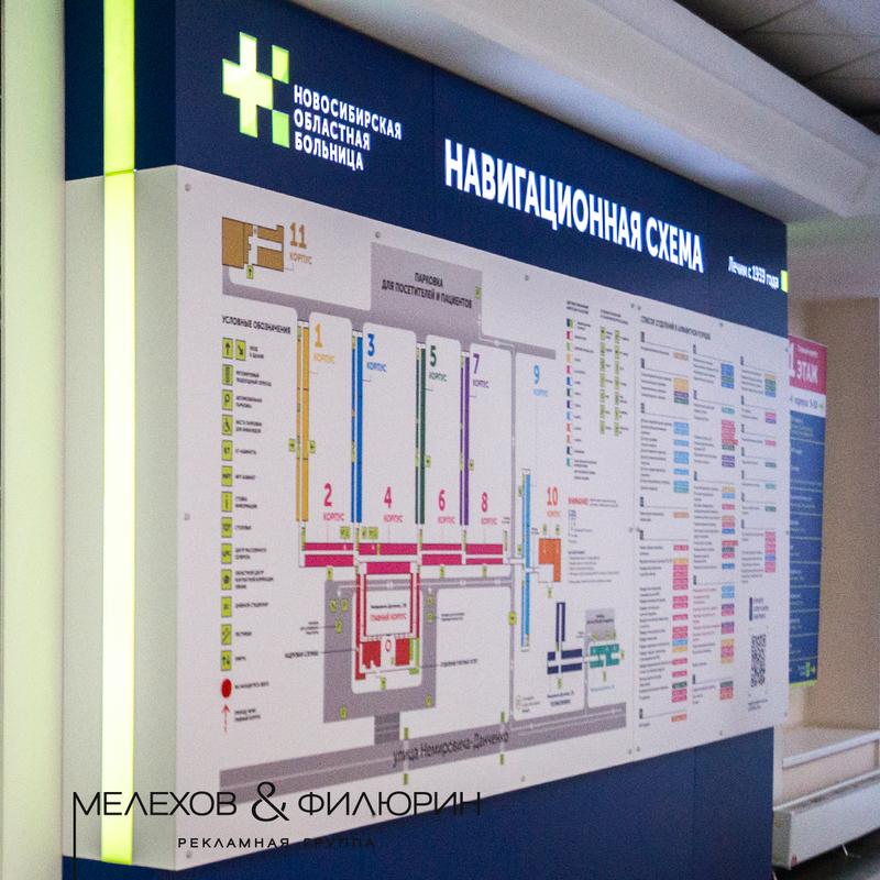 Навигация для Новосибирской областной больницы